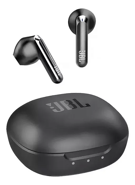 Fone de Ouvido Profissional JBL T280X2 TWS Bluetooth 5.0 Intra-Auricular Original com Microfone e Case de Carga – Cor Preta