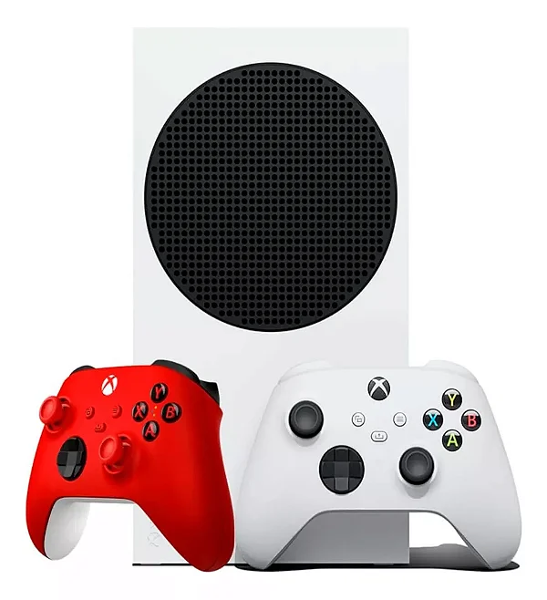 🎮 Console Microsoft Xbox Series S 512GB com Controle Adicional Cor Pulse Red – Potência e Imersão em Nova Geração