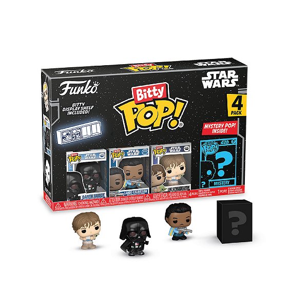 BITTY POP Star Wars TESB Darth Vader - Lando Calrissian - Luke Skywalker Yoda