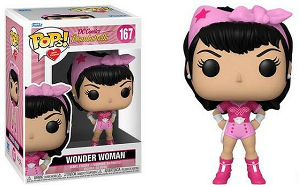 Funko Pop  DC Heroes Breast Cancer Awareness Bombshell  Wonder Woman 167