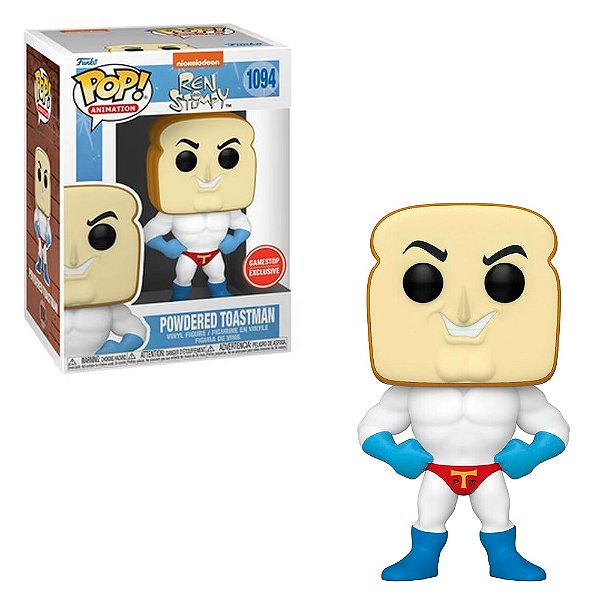 Funko Pop Ren and Stimpy Powdered Toastman 1094 Exclusivo