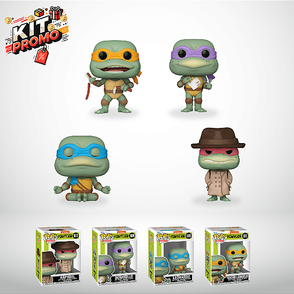 KIT FUNKO POP TEENAGE MUTANT NINJA TURTLES MOVIES