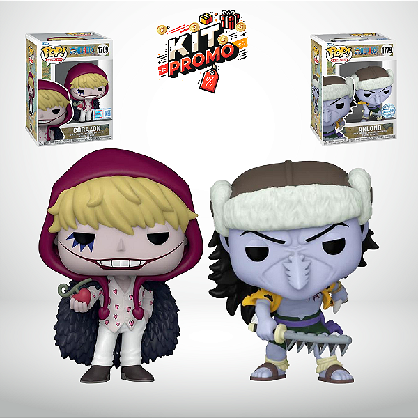 KIT FUNKO POP ONE PIECE ARLONG & CORAZON