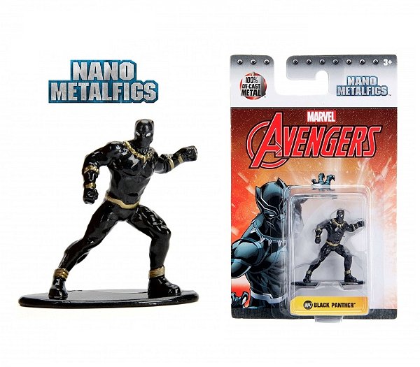 Colecao Nano Metalfigs Marvel Avengers Black Panther - MV47