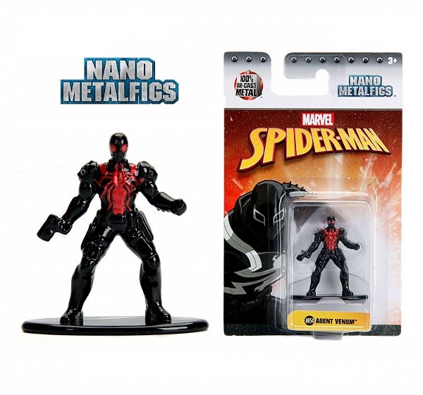 Colecao Nano Metalfigs Marvel Spider-Man Agent Venom - MV54