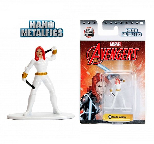 Colecao Nano Metalfigs Marvel Avengers Black Widow - MV48