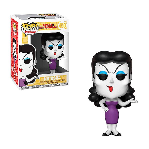 Funko Pop Rocky e Bullwinkle Natasha 450 - Caixa Danificada