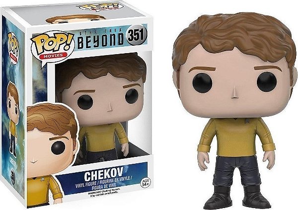 Funko Pop Star Trek Beyond Chekov 351 - Caixa Danificada