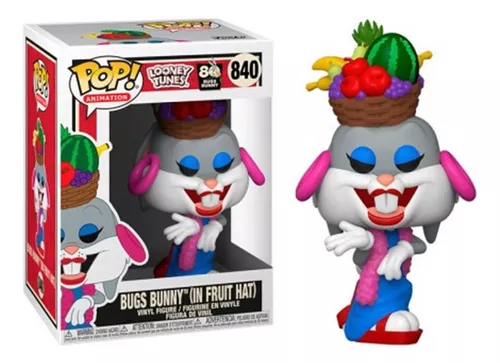 Funko Pop DC Looney Tunes 80th Bugs Bunny In Fruit Hat 840 - Caixa Danificada