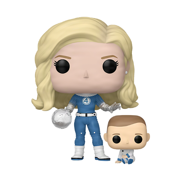 Funko Pop Marvel Fantastic Four Invisible Woman and Franklin 1514