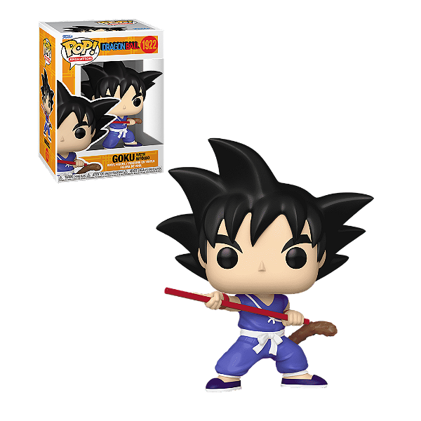 Funko Pop  Dragon Ball Goku With Nyoibo 1922 - Caixa Danificada