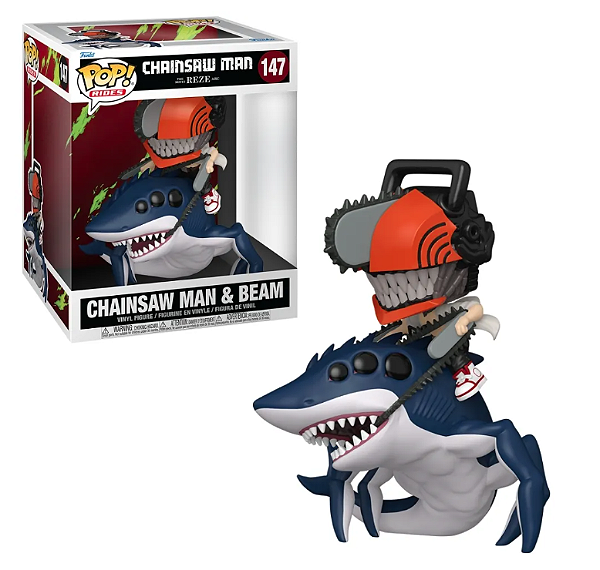 Funko Pop  Ride Deluxe Chainsaw Man Chainsaw Man E Beam 147