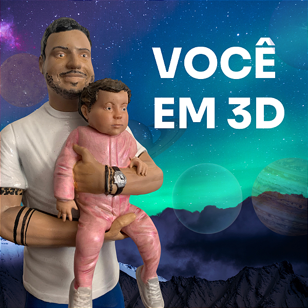 Impressão 3D - Miniatura 3D de Pessoa - Padrão