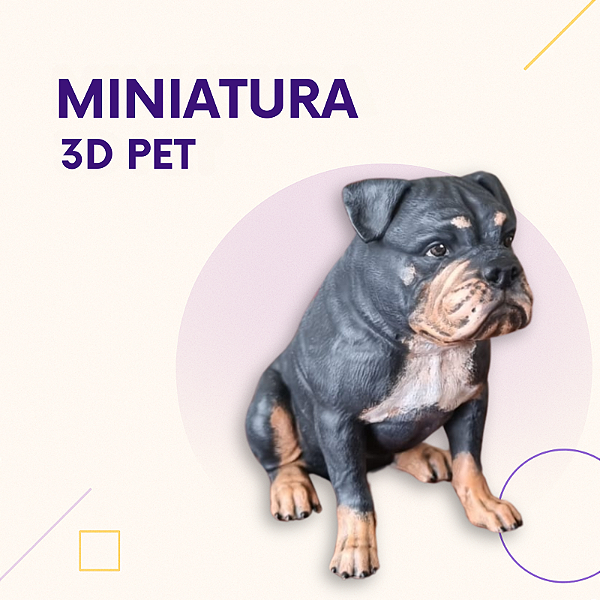 Impressão 3D - Eternize seu Pet - Realista