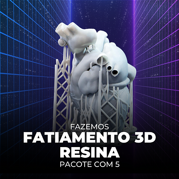 Fatiamento 3D Resina - Pacote com 5 arquivos
