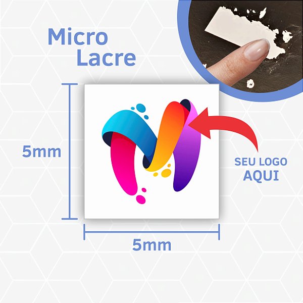 1.000 unidades Micro Lacre De Garantia E Segurança Casca de Ovo Destrutível 0,5x0,5cm