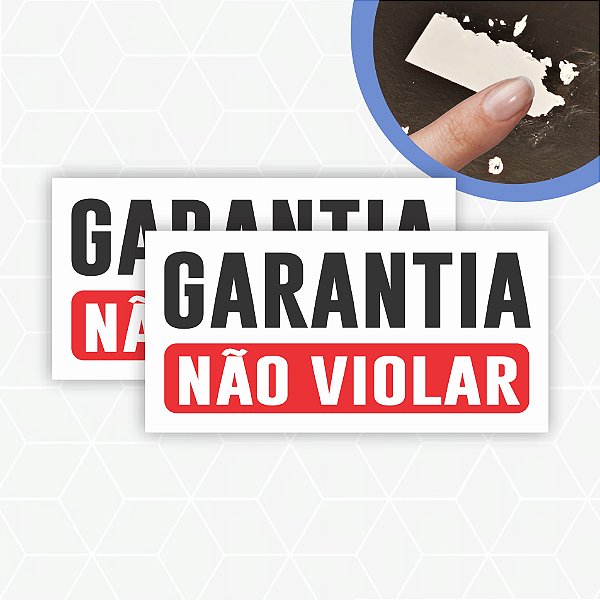 1.000 unidades de Lacre De Garantia E Segurança Casca de Ovo Destrutível 0,5X1cm - Sem Personalização