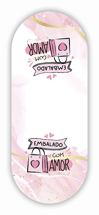 Adesivo Lacre Fecha Sacola Personalizado
