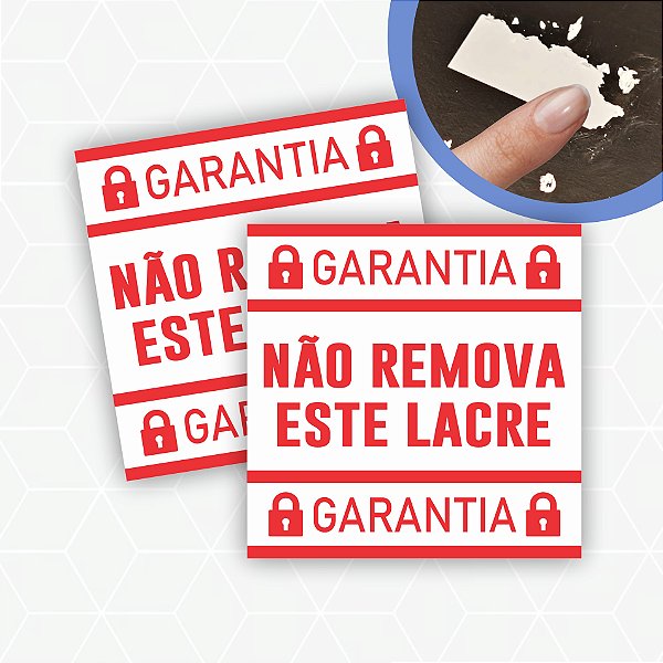 1.000 Lacre Casca De Ovo Destrutível Selo De Garantia 1x1 cm - Sem Personalização