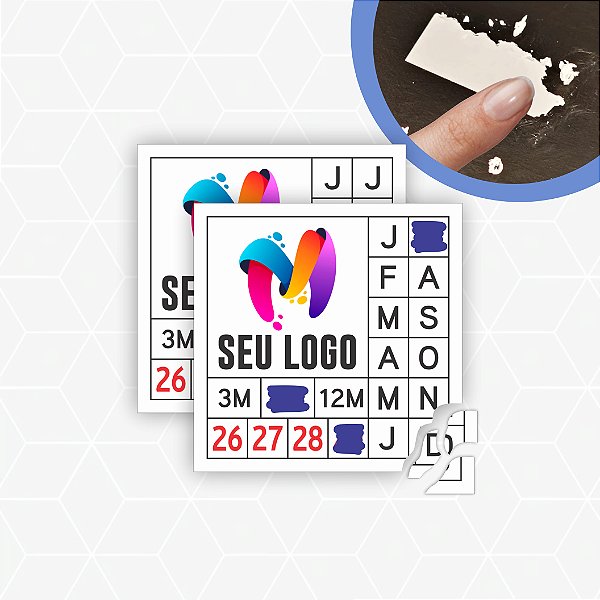 Lacre Casca De Ovo Destrutível Selo De Garantia 1x1 cm Personalizado