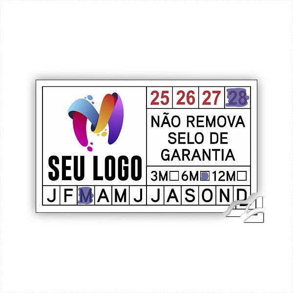 Lacre Casca De Ovo Destrutível Selo De Garantia 1,5x2,5 cm Personalizado