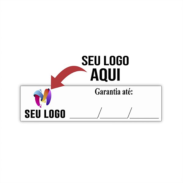 Lacre Casca De Ovo Destrutível Selo De Garantia 1x4cm Personalizado