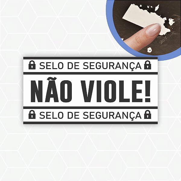 1.000 unidades de Lacre De Garantia E Segurança Casca de Ovo Destrutível 1x2cm - Sem Personalização