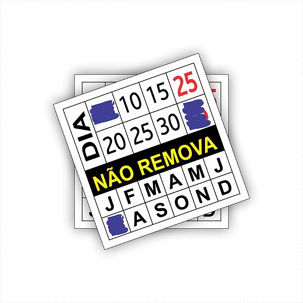 Lacre Casca de Ovo - Não Remova - 1x1cm