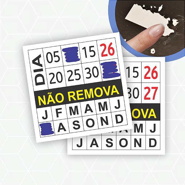 Lacre Casca de Ovo - Não Remova - 1x1cm