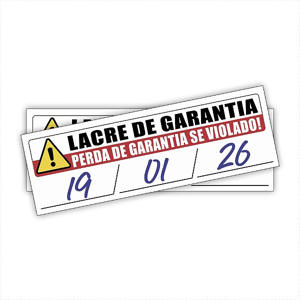 Lacre Casca de Ovo 1x3cm / Lacre de Garantia! Perda de garantia se violado