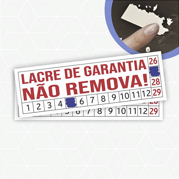 Lacre Casca de Ovo 1x3cm / Modelo Padrão 02