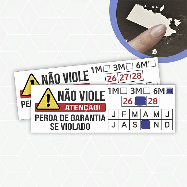 Lacre Casca de Ovo 1x3cm / Modelo Padrão 04