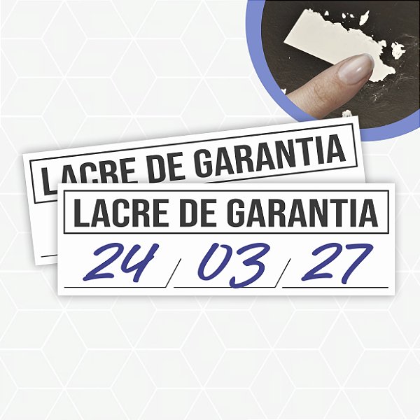 Lacre Casca de Ovo 1x3cm / Modelo Padrão 05