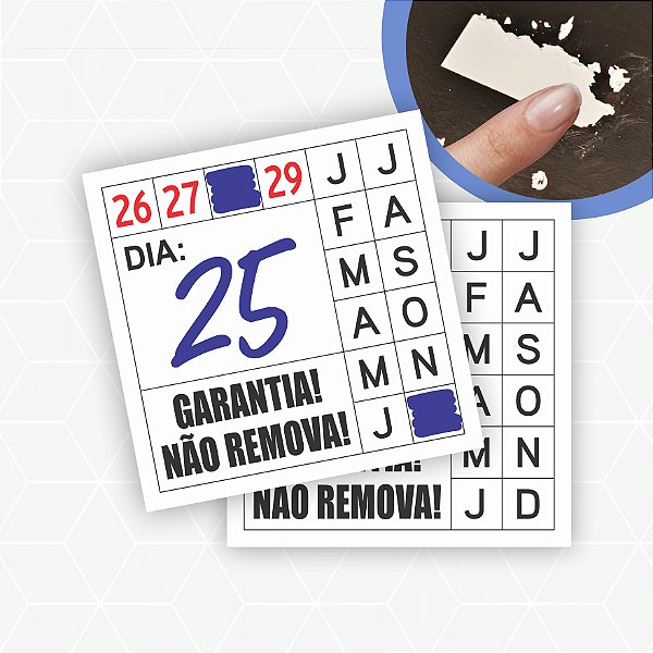 Lacre Casca de Ovo - 1x1cm / Modelo Padrão 04