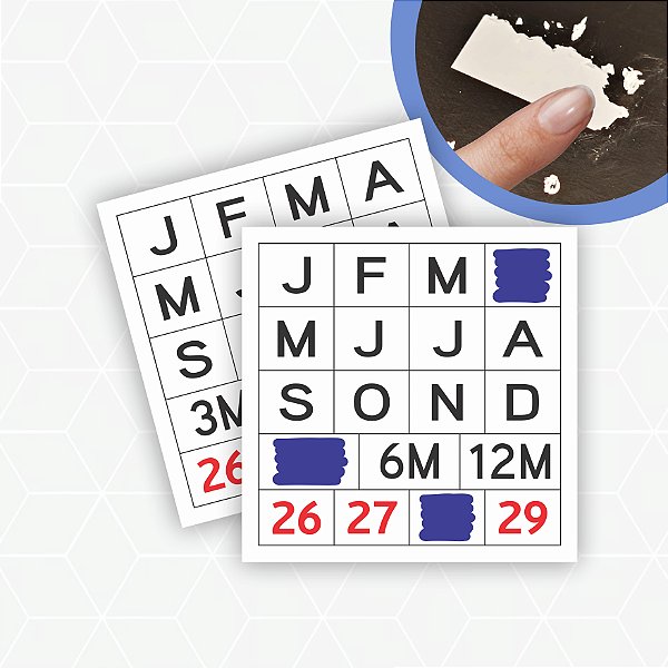 Lacre Casca de Ovo - 1x1cm / Modelo Padrão 05