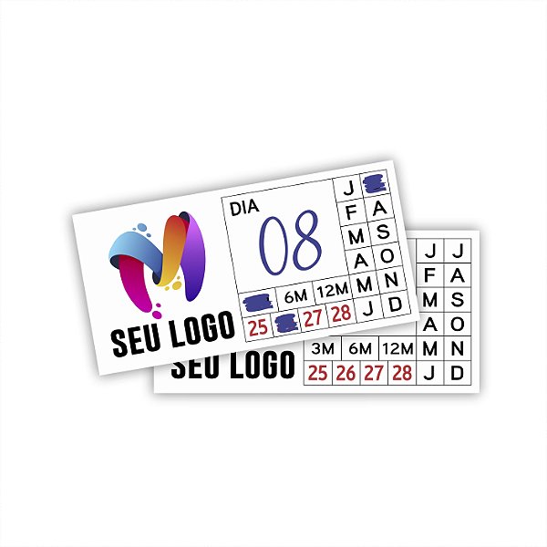 Lacre Casca De Ovo Destrutível Selo De Garantia 1x2cm Personalizado