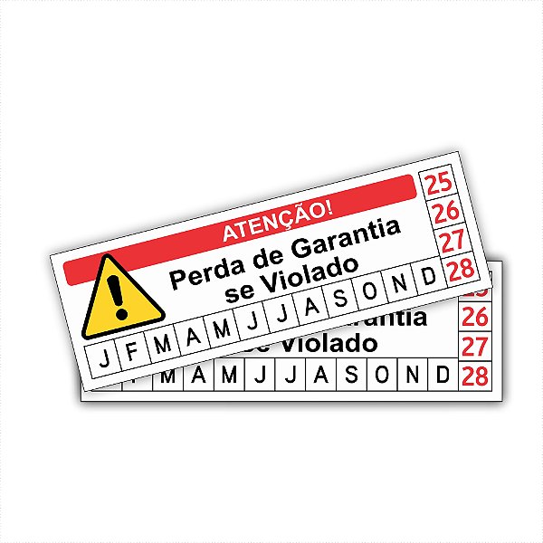 Lacres de Garantia Destrutível Casca de Ovo 1x3cm - Modelo Padrâo 06