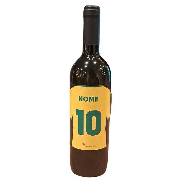 Vinho Personalizado da Seleção Brasileira - Um Presente para Celebrar o Amor pelo Futebol! 🍷🇧🇷