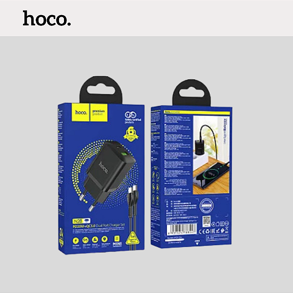 Carregador 20W Hoco. PD20W + Qc3.0 N28