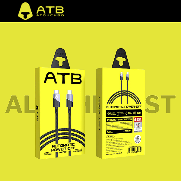 Cabo de dados ATB 21W  Type C to Lightining