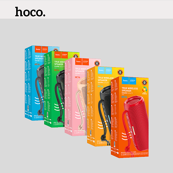 Caixa de Som Bluetooth Hoco. HC16 Vocal Sports BT Speaker