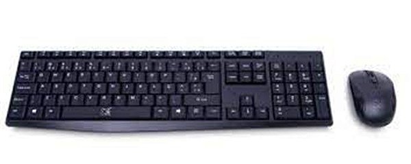 Kit Aateck  2 em 1  RF2.4G Teclado e  Mouse 1600dpi Preto Ref.:60000070