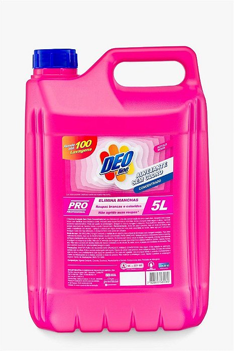 ALVEJANTE SEM CLORO 1:100 DEO LINE 5 L REF.:160003-5