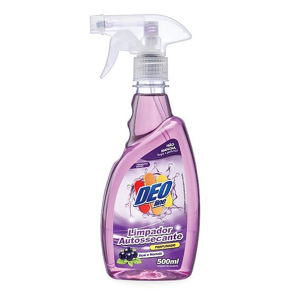 LIMPADOR PERFUMADO AUTOSSECANTE ACAI E HORTELA DEO LINE 500 ML