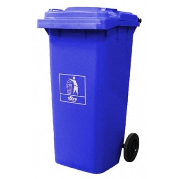COLETORA PLASTICA 240L. C/RODAS (MOD. EUROPEU) AZUL - NOBRE - REF.: 39837