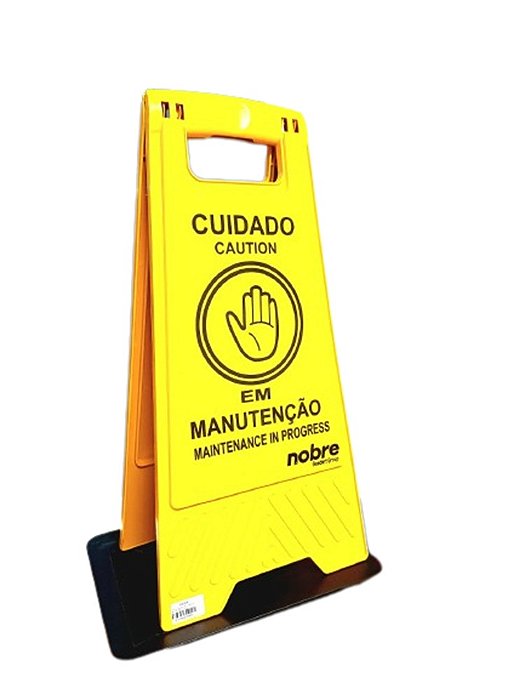 PLACA SINALIZADORA CUIDADO EM MANUTENCAO - NOBRE REF.:54364
