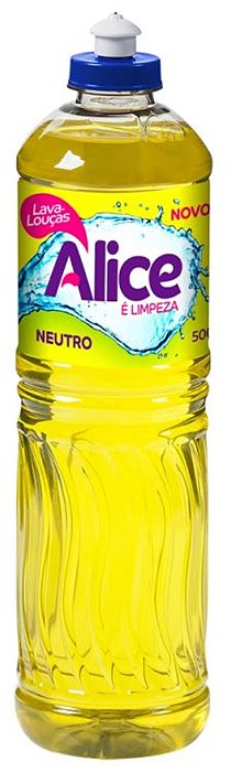 DETERGENTE LAVA LOUÇA NEUTRO ALICE 500ML REF.:10191