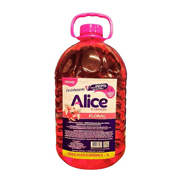 DESINFETANTE FLORAL 5L ALICE REF.:10112