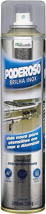 PODEROSO BRILHA INOX RESTAURADOR DE BRILHO 300ml KELLDRIN