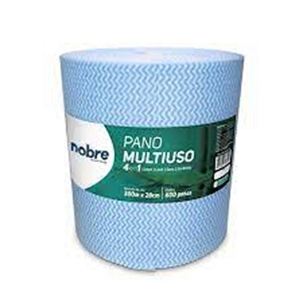 PANO MULTIUSO SLIM (ROLO C/28CM X 300M PICOTADO APROX. 50CM) AZUL - NOBRE REF.:33250